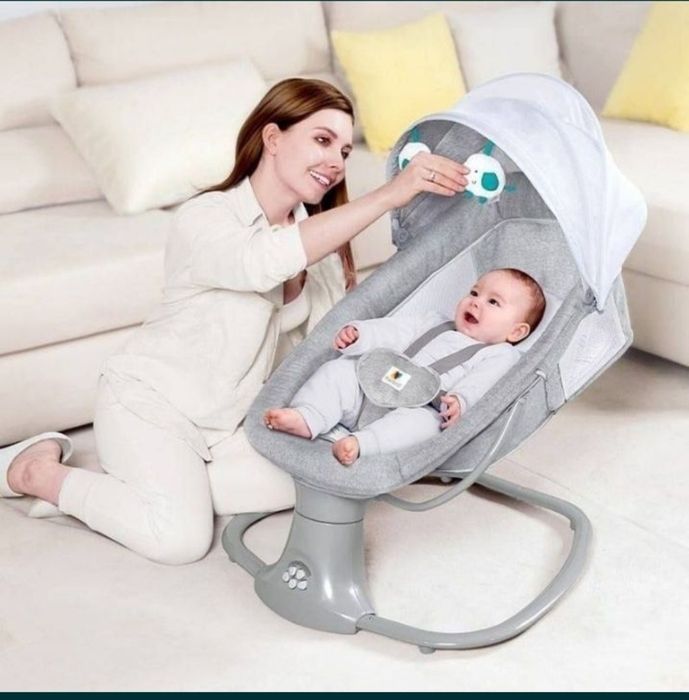 Доставка бесплатная, Электронный качели- шезлонг для детей