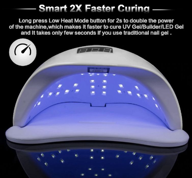Професионална лампа за Нокти, Гел Лак, Маникюр UV/LED - SUN 54W