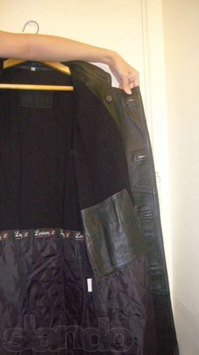 Плащ кожаный мужской