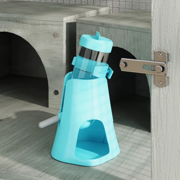 Дървена клетка за гризачи на 4 нива с къщички, люлка