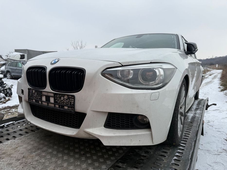 Piese bmw F20 F21 118I benzină motor N13 cutie manuală volan pe stanga far faruri cu xenon bi-xenon culoare alb alpinweiss 3 cod 300 pachet M s