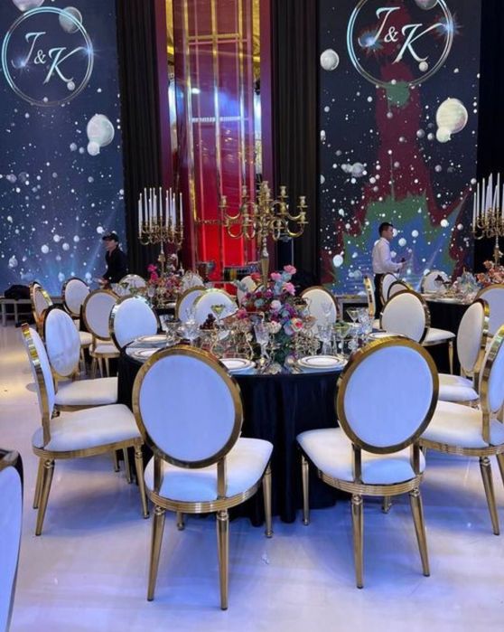 Прокат столов и стульев пасуда   Аренда золотистых стульев Кейтеринг