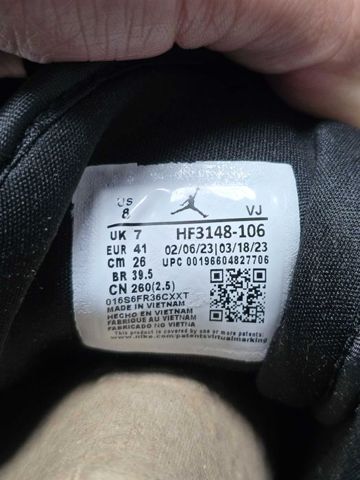 Jordan 1 Low Black White Gray ~ Marimea 41 ~ Nou