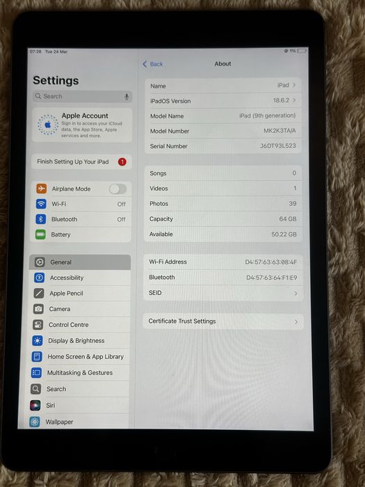 Ipad 9 64GB BLACK