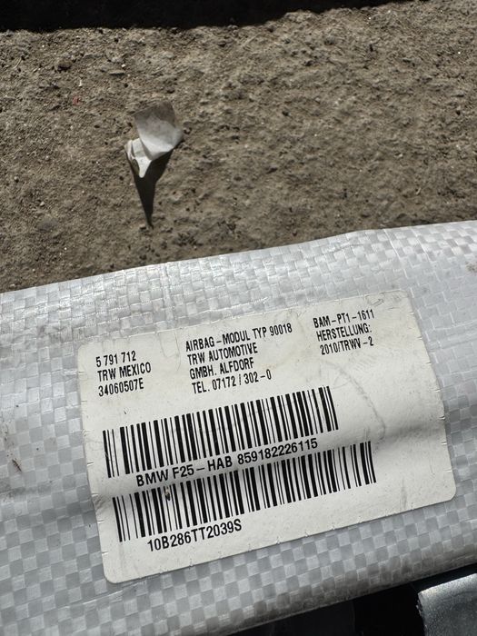 Еърбег/завеса бмв х3,ф25(airbag zavesa bmw x3, f25)
