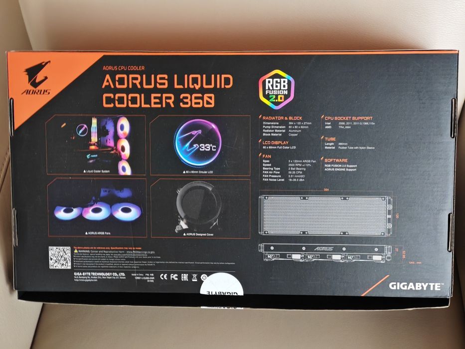 Cooler procesor AORUS LIQUID COOLER 360, compatibil AMD/Intel