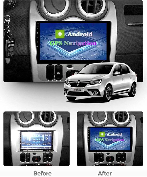 Мултимедия за Dacia Logan Навигация Android Renault Logan DACIA плеър