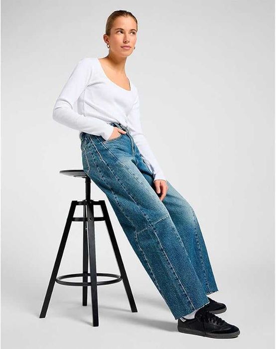Нови, супер модерни дамски дънки, Lee Women's Rider Barrel Jeans