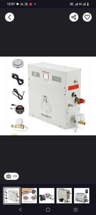 Паравой генератор 9 квт Турецкий нархи келишилади