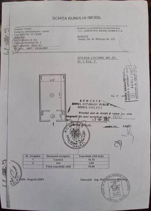 Vand garsoniera port