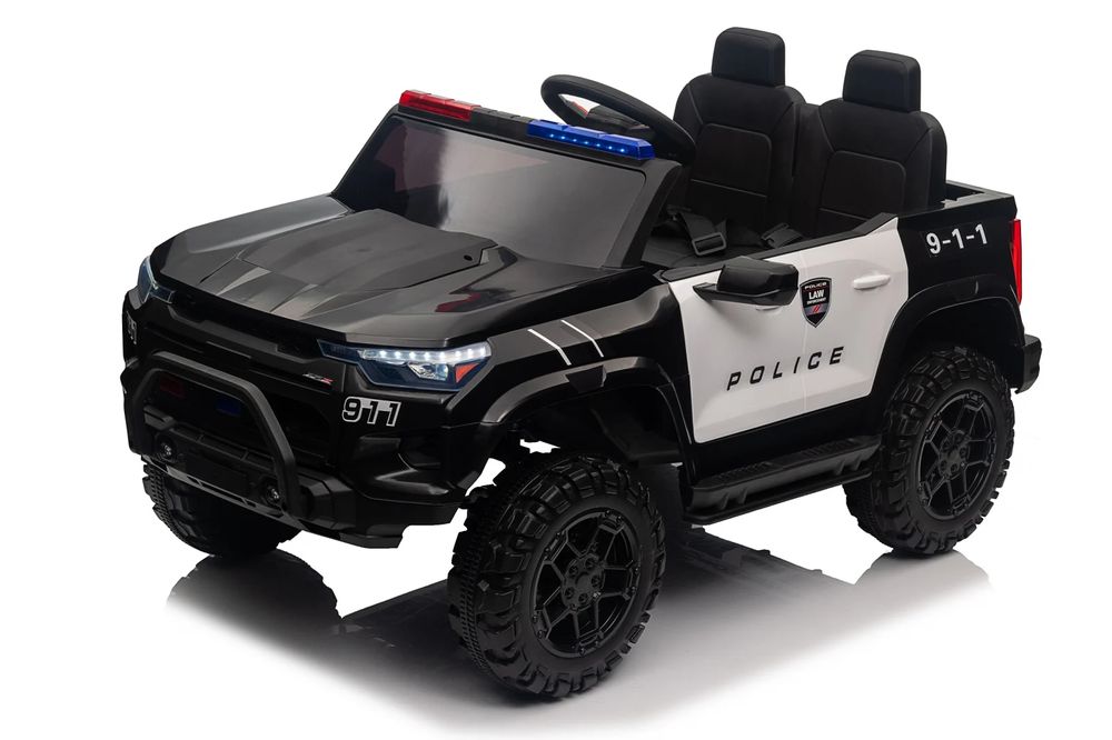 Masinuta electrica PolicePatrol 800W 24V 4x4 pentru copii 2 locuri