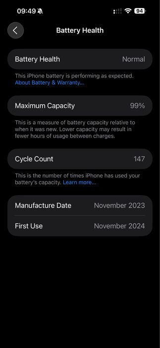 Apple iPhone 15 Pro Max, IMPECABIL, Neverlocked, 512GB, Blue Titanium