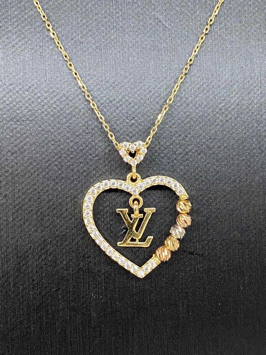 Златно колие с диаманти / злато - 18к/750 / диаманти - 0.57ct