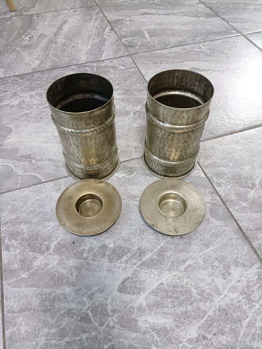 Halba sau set 2 halbe antice cu capac