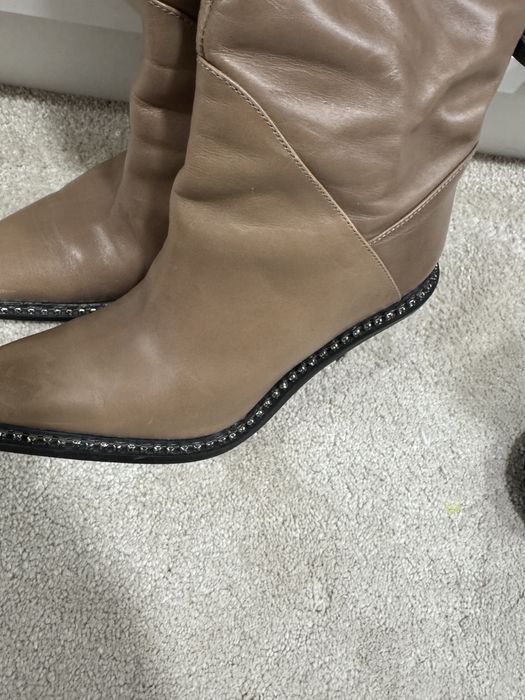 Италианки червени ботуши и Zara