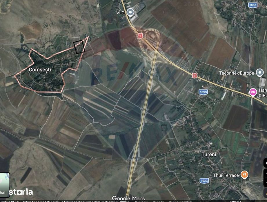 Teren de vânzare – 1.057 mp – Comșești, com. Tureni, jud. Cluj