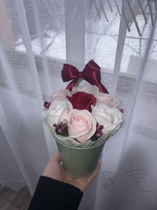 Buchete trandafiri de sapun