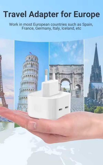 Apple 35W USB-C+C Power Adapter двоен адаптер с TYPE C изход