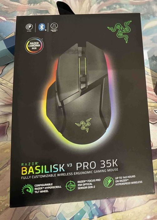 Mouse Gaming Wireless RAZER Basilisk V3 Pro 35K Dpi RGB Sigilat garantie Nou RZ01-05240100-R3G1