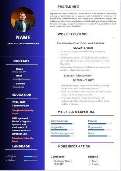 Creare CV-uri în limba română și engleză (M.A.I / A.N.P / JANDARMI)