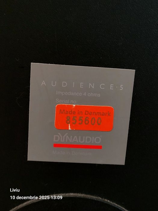 Boxe DINAUDIO AUDIENCE 5 în perfectă stare