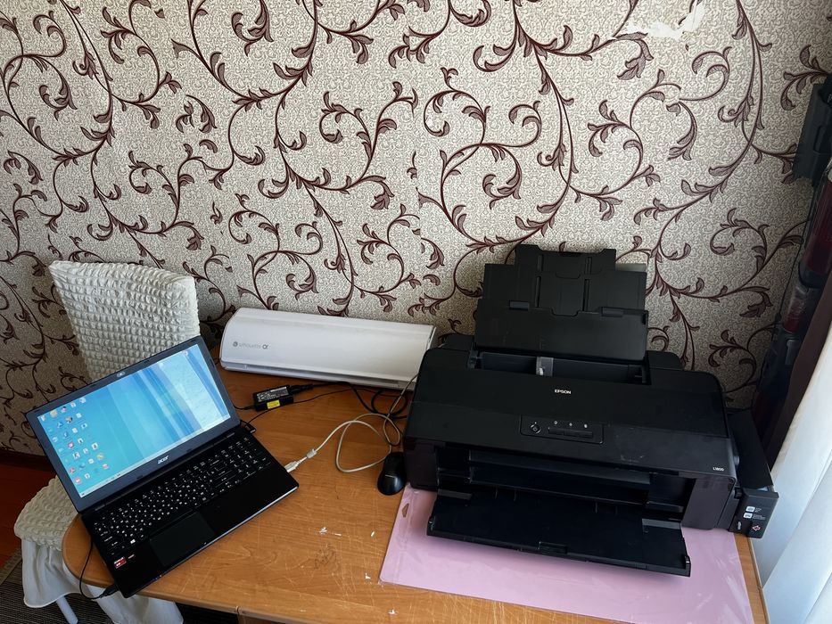 Принтер+ подарка ноутбук A3 epson l1800 эпсон л1800
