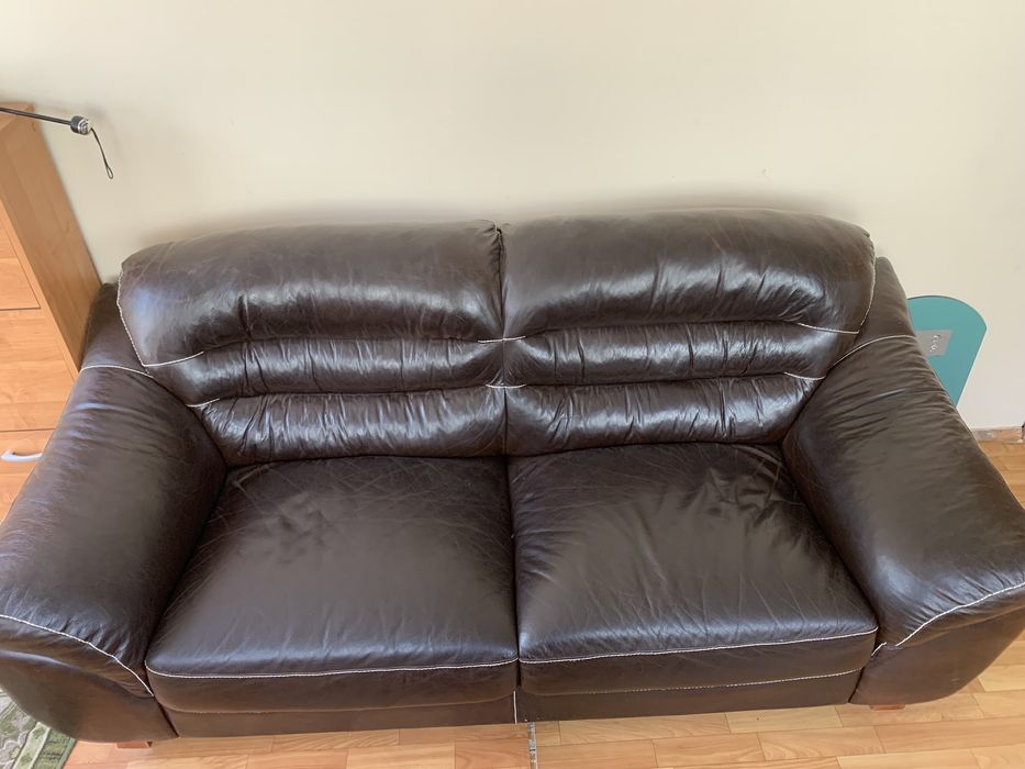 Диван из натуральной кожи
