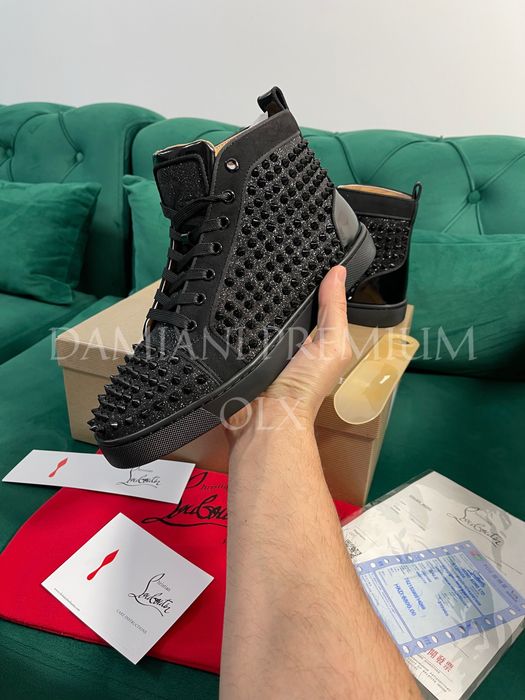 Adidasi Christian Louboutin piele naturala Full Box colectie noua