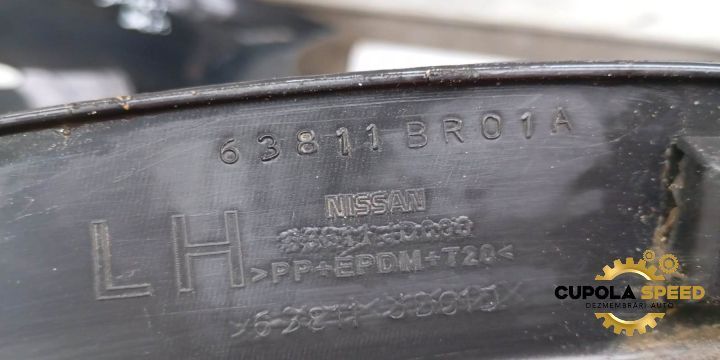 Bandou aripa fata stanga 63811BR01A Nissan Qashqai 1 J10 [facelift] [