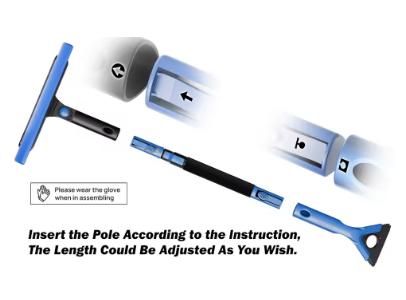 Стъргалка №2185 телескопична стъргалка за автомобилни стъкла за сняг и