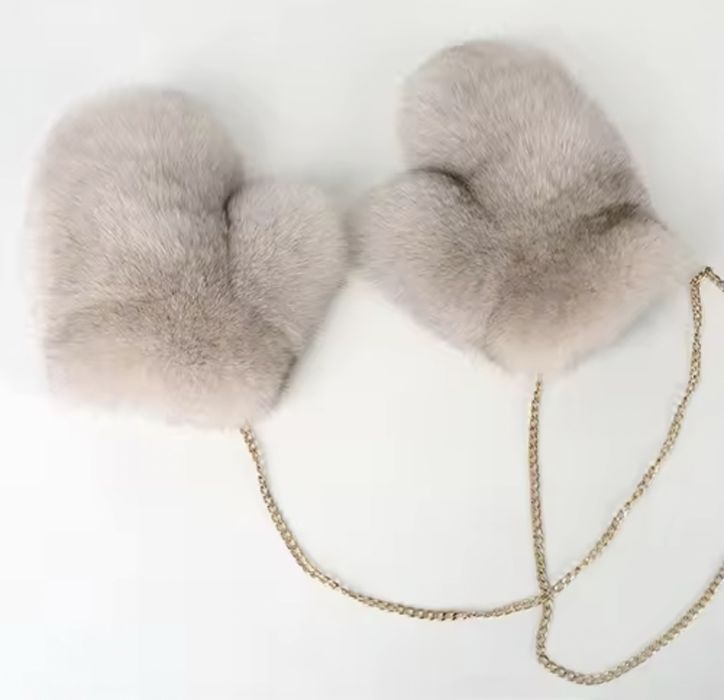 Ръкавици естествен косъм лисица