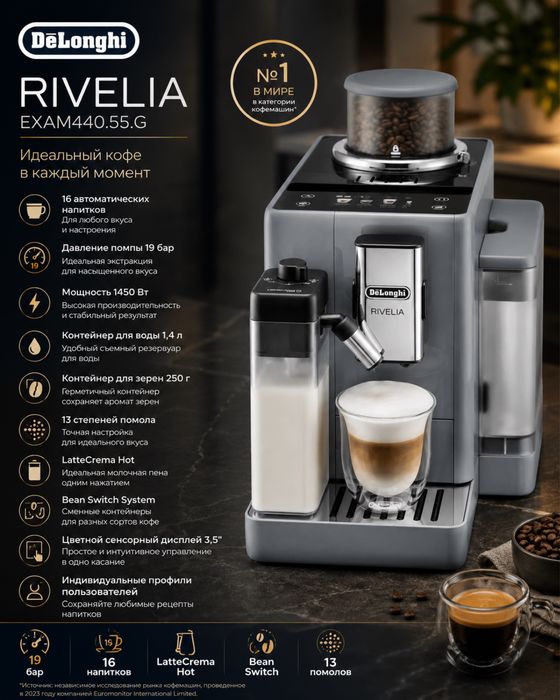 Kофемашина Delonghi EXAM440.55.G Rivelia