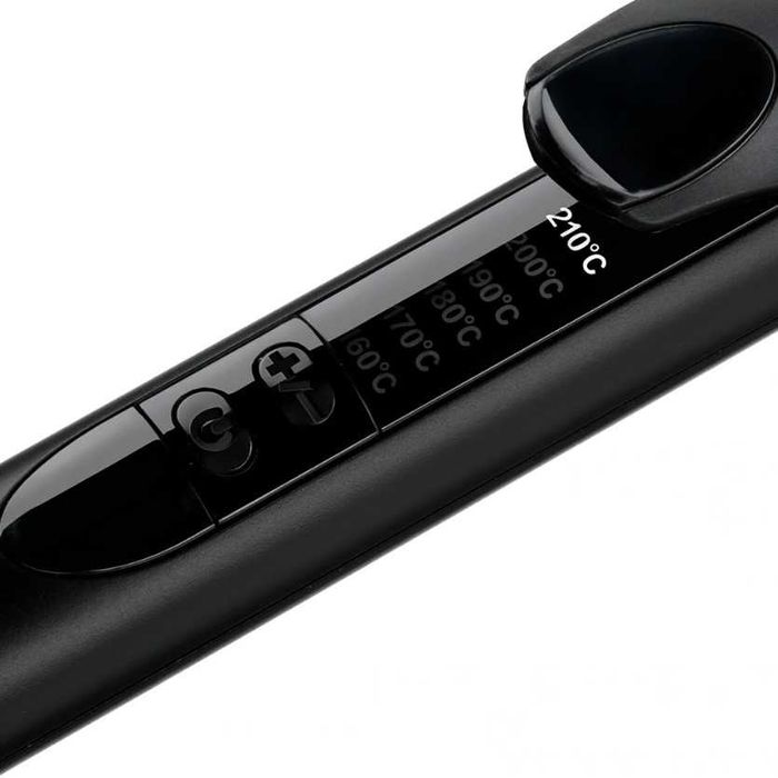 Ondulator BABYLISS Soft Curls C452E, 210 grade, invelis ceramic, negru, Nou cu garantie