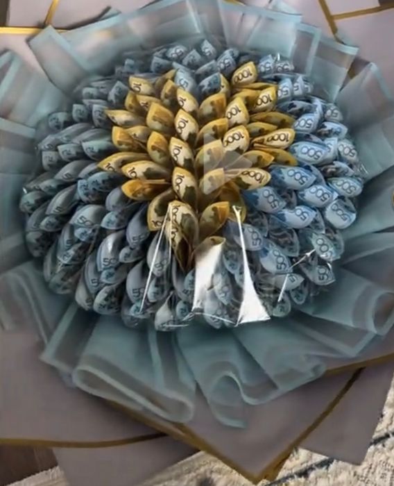 Денежный букет,Мандарин букет