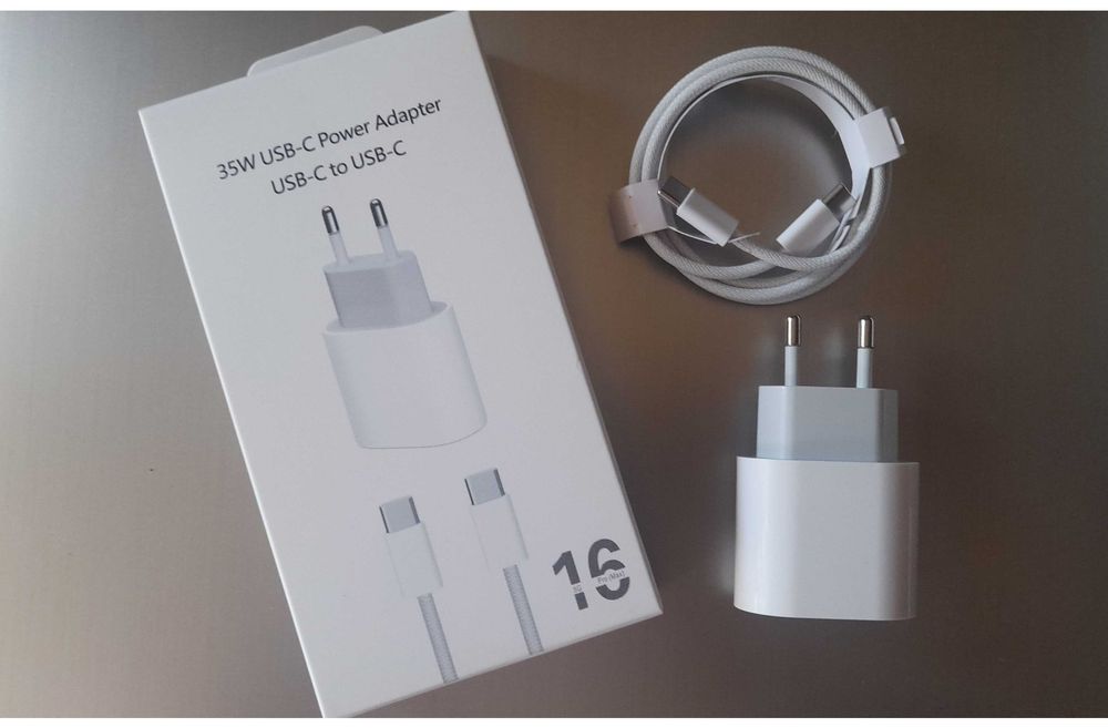 set incarcator 35w fast charge iPhone 15 16 17 Pro Max , noi sigilate