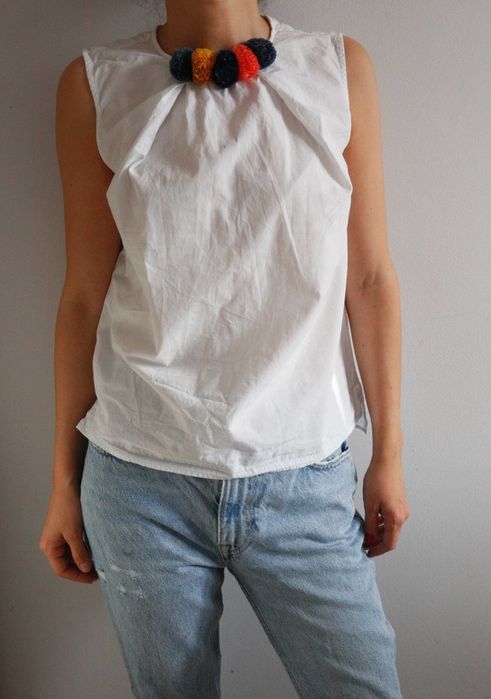 Top alb elegant - Zara