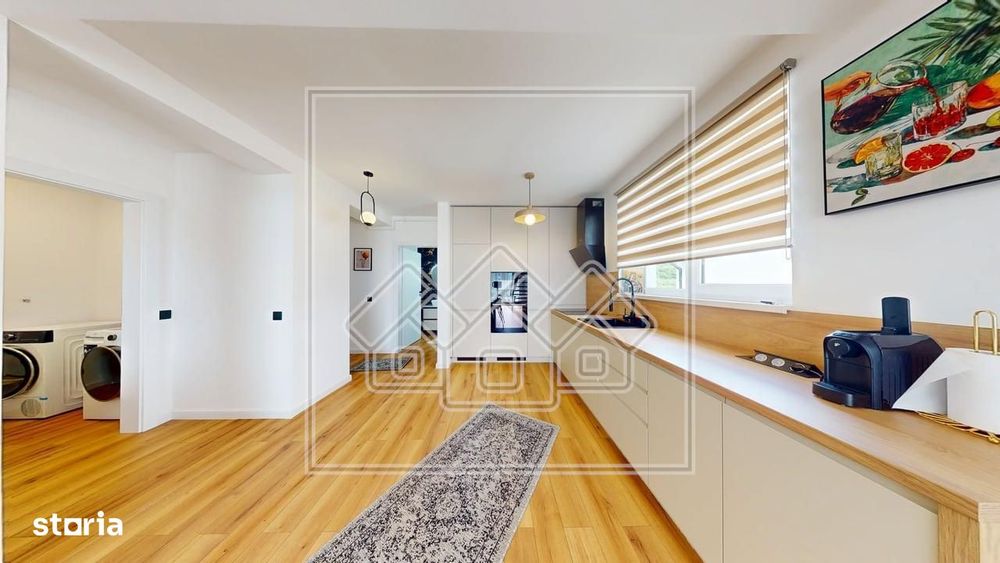 Penthouse cu design deosebit, mobilat modern, terasa