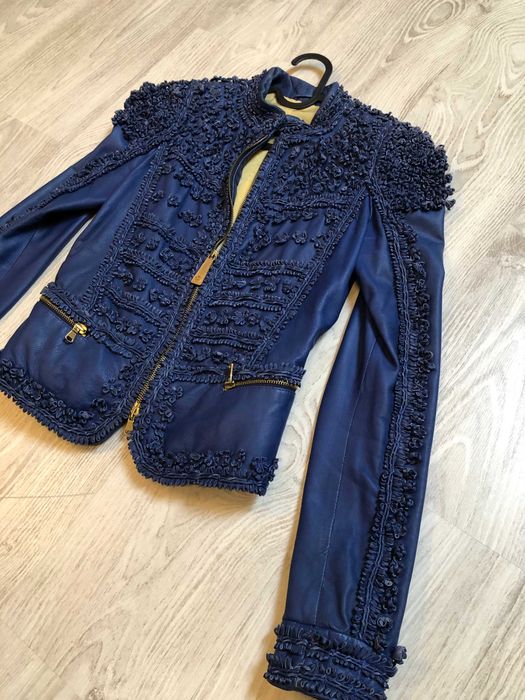Just Cavalli geaca dama piele S-XS sau 40 italy, autentica