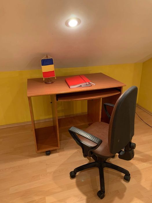 Vand birou si scaun din piele