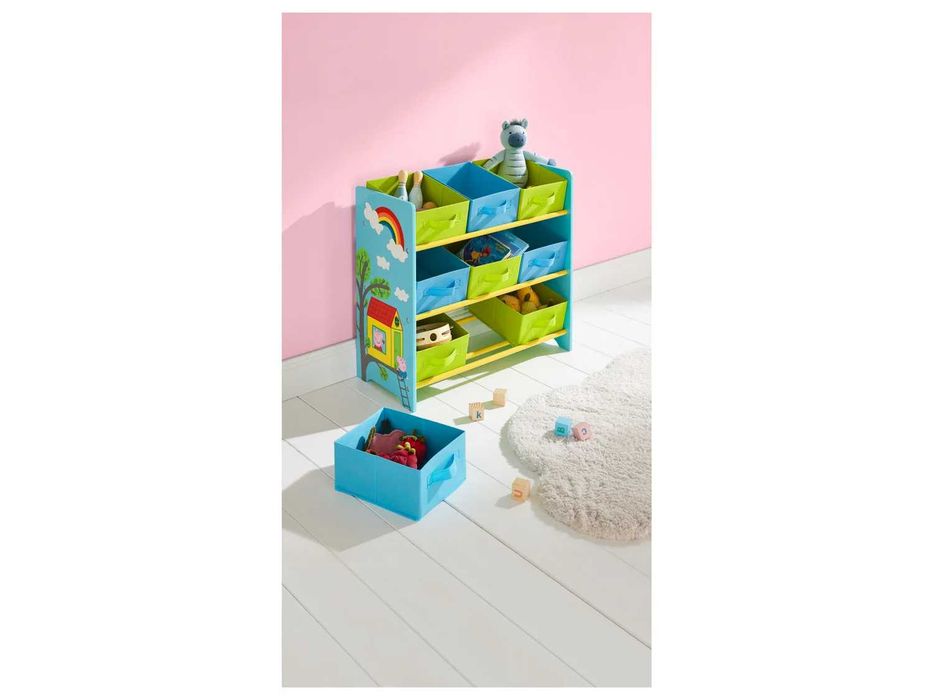 Детска етажерка органайзер за детски играчки и принадлежности 2 цвята