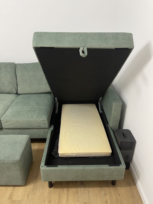 Canapea Coltar stofa easy clean depozitare noua nu mobexpert ikea jisk