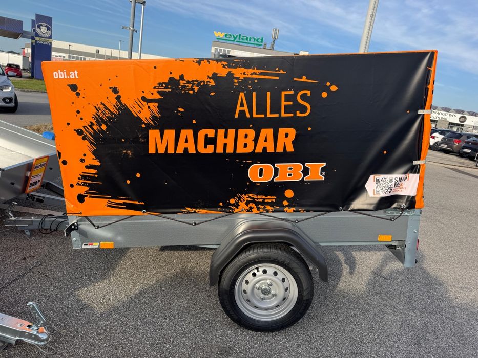 Remorca cu prelata, 750 KG., NOUA