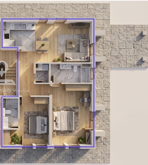 Продава се Тристаен апартамент в Банско - 80 кв.м за 1675 €/кв.м - Снимка #1