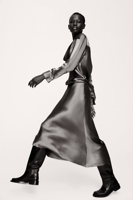 Rochie satinata Zara Studio