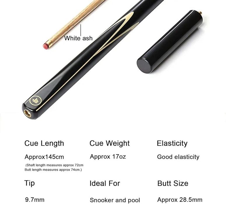 Професионална щека за билярд и снукър AONETIGER 145 см, Ясен + Куфар