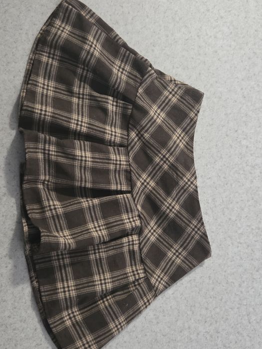 Мини юбка клетчатая