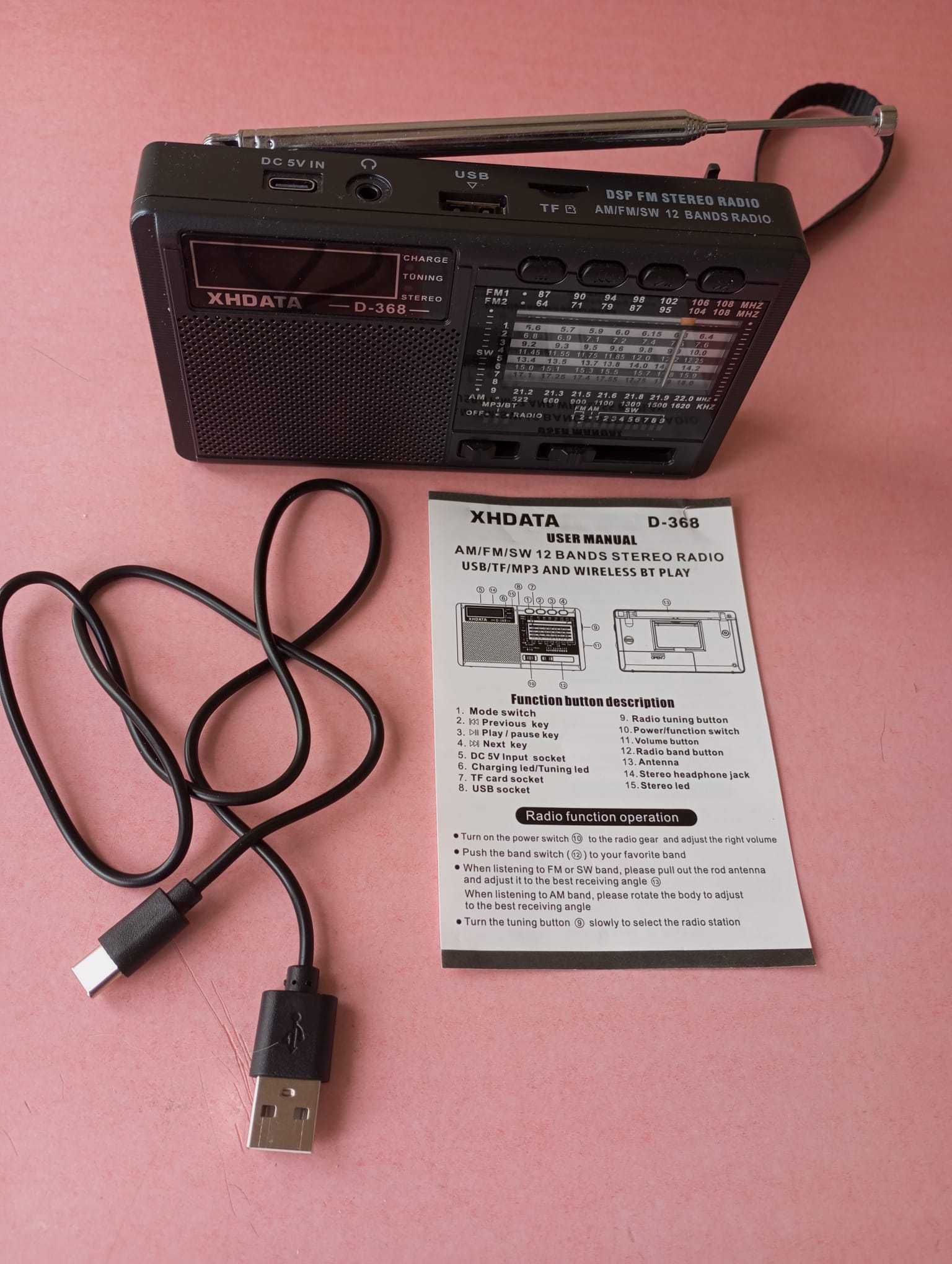 Radio XHDATA D 368 Bacau • OLX.ro