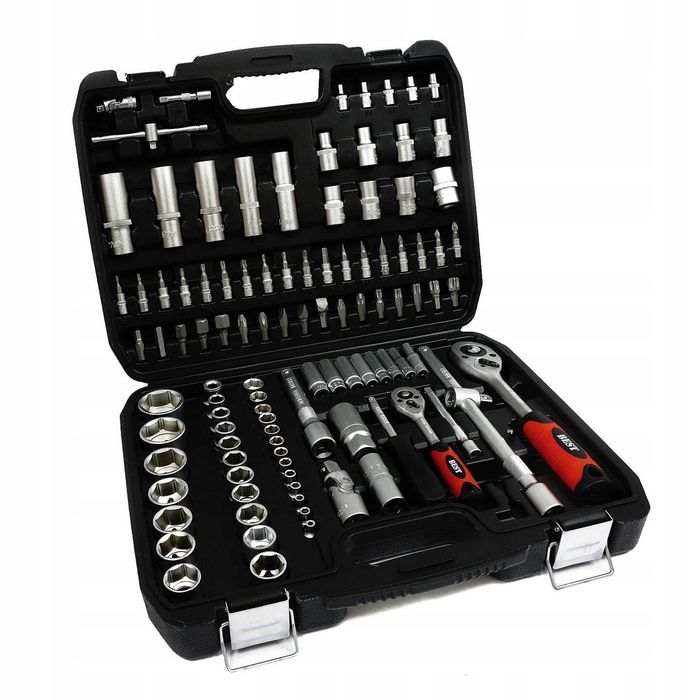 Trusa scule 108 piese + set 12 chei fixe 6-22mm + trusa biti 40 piese