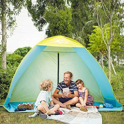 Плажна тента / палатка 230cm x 175cm x 145cm за 1-4 души