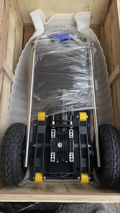 Cărucior electric urcat scări 300 KG – profesional, motor puternic, nou